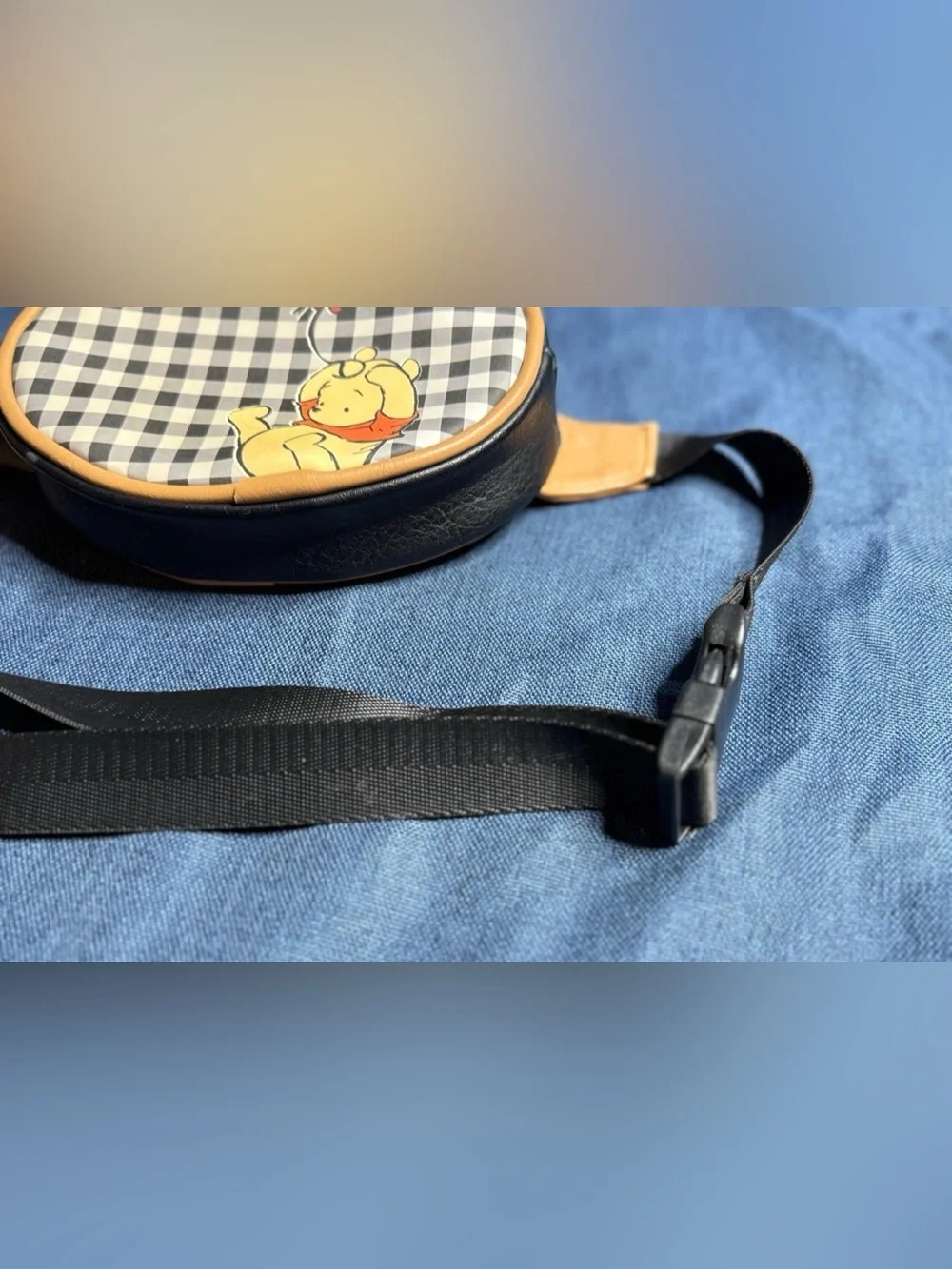 Loungefly Women’s Disney Winnie the Pooh Plaid Black Fanny Pack